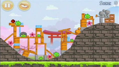 Angry Birds Seasons Cherry Blossom Level 1 14 3 Stars YouTube