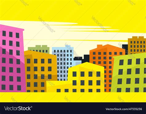 Sunny day in the city Royalty Free Vector Image