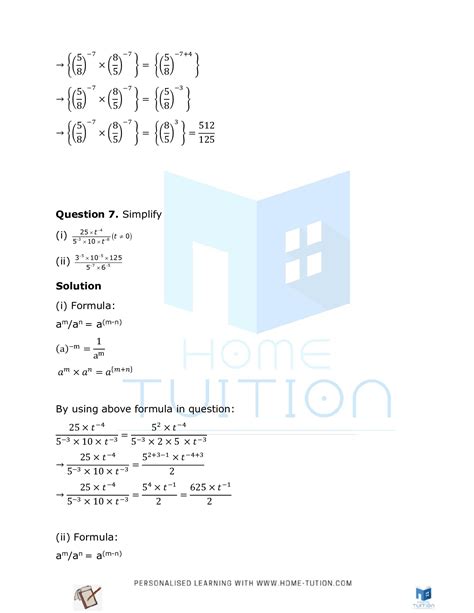 Ncert Solutions For Class Maths Chapter Exponents And Powers