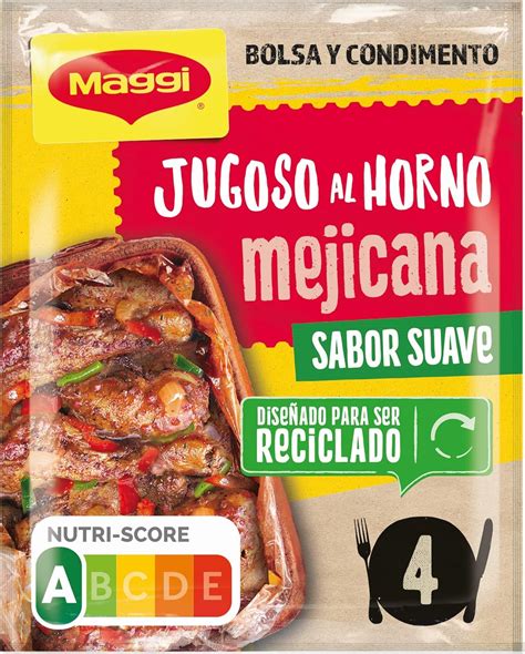 Maggi Jugoso Al Horno Receta Mejicana 1 Bolsa Para Horno Con