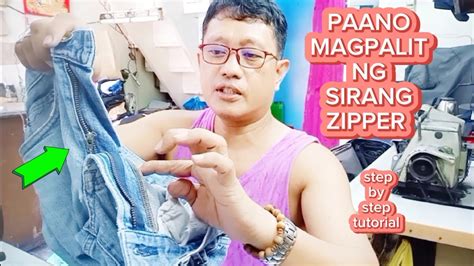 PAANO MAG PALIT NG ZIPPER SA ATING MGA PANTALON SEWING TUTORIAL TAYO