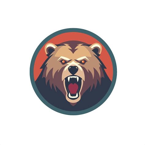 Premium Vector Angry Bear Head Mascot Logo Esports Logo Vector