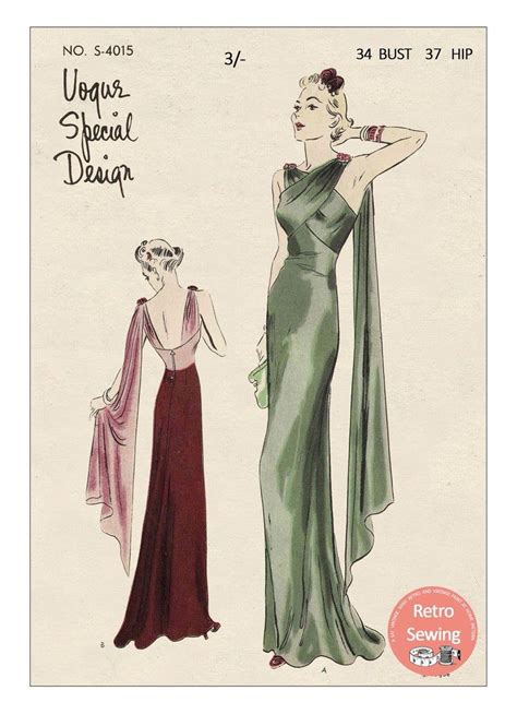 Sewing Fiber Vintage Sewing Pattern S S Vintage Evening Gown