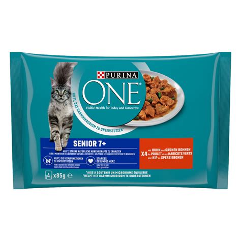 Nassfutter für senior 7 Katzen mit Huhn 4x85g Purina ONE