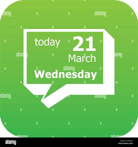 Wednesday Calendar Icon Simple Style Stock Vector Image And Art Alamy