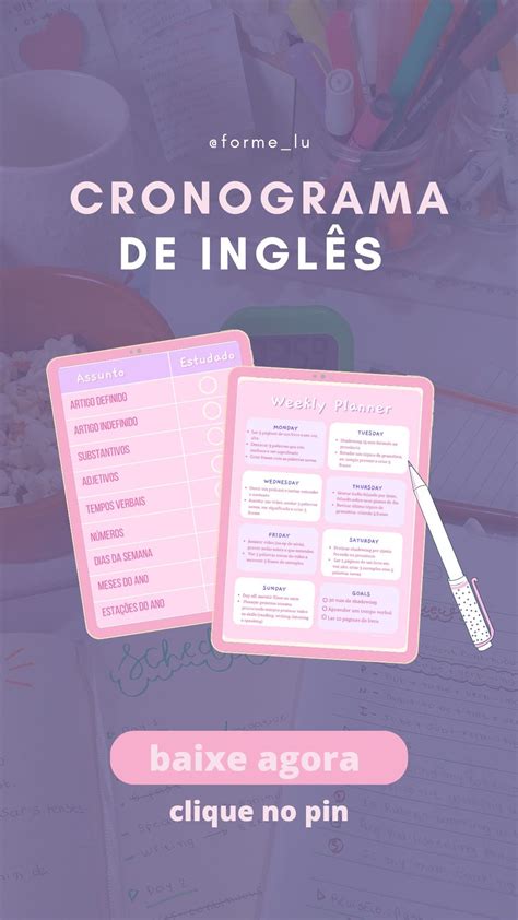 Cronograma de inglês Mind Maps Simple Present Studyblr Milkshake