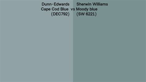 Dunn Edwards Cape Cod Blue DEC792 Vs Sherwin Williams Moody Blue SW