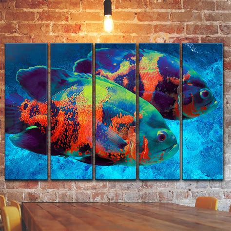 Marine Life Wall Art Decor Fish Underwater Canvas Picture Print Poster