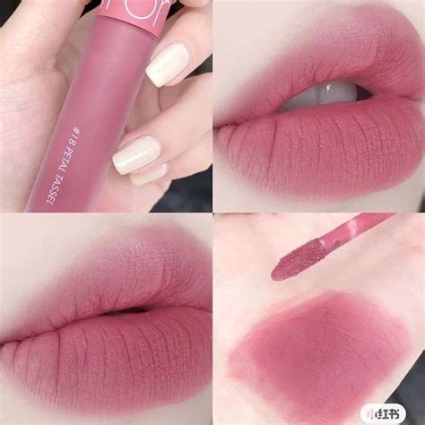 Son kem lì Romand Zero Velvet Tint Ver 3 mềm mịn như nhung Màu 18 Petal Tassel Hồng tím nude