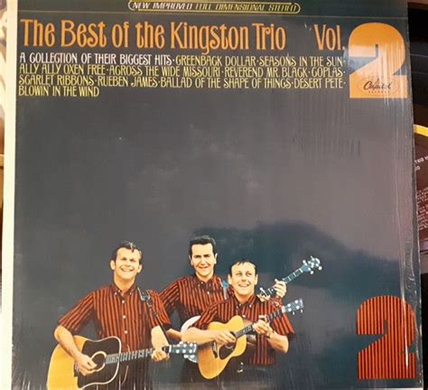 Kingston Trio The Best Of The Kingston Trio Vol 2 The Kingston