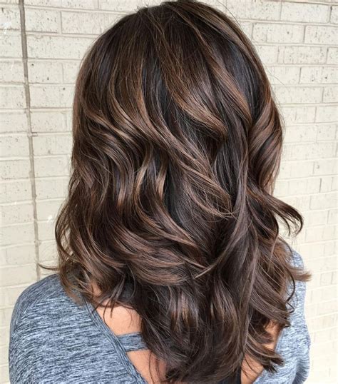 Layered Brown Hair With Subtle Balayage