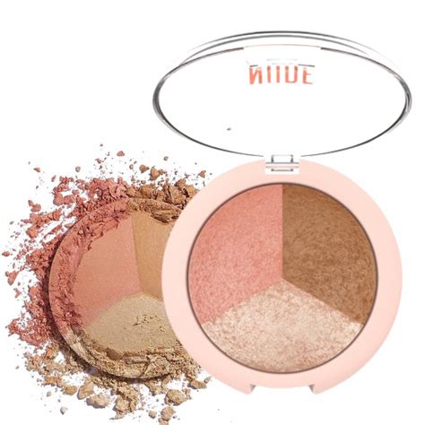 GOLDEN ROSE NUDE LOOK BAKED TRIO FACE POWDER GR Tunisie