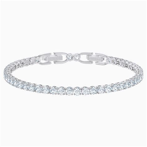 Tennis Deluxe Bracelet White Rhodium Plated Nacol Jewelry