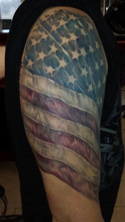 American Flag Sleeve Tattoo Designs, Ideas and Meaning - Tattoos For You