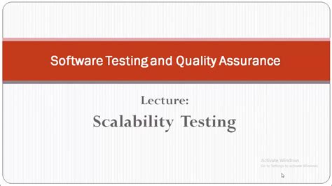 What Is Scalability Testing In Software Testing YouTube