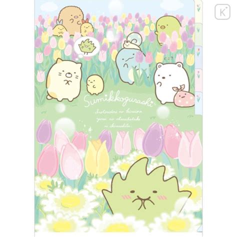 Japan San X Pockets A Index Holder Sumikko Gurashi Fairy Flower