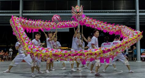 Competition Dragon Singapore Wushu Dragon Lion Dance Federation