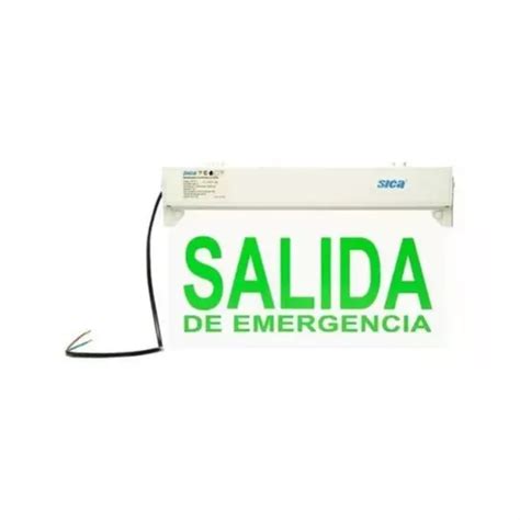 Sinal LED Sinal de Saída de Emergência Sica Luminoso Branco