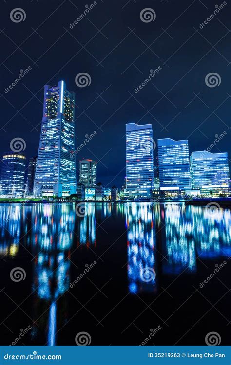 Yokohama city skyline stock image. Image of cityscape - 35219263