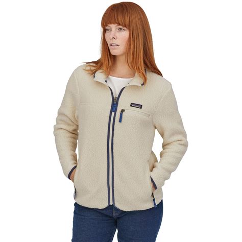 Patagonia Retro Pile Fleece Jacket Women Natural Bike