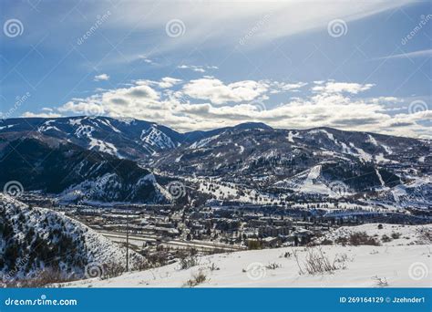 Beaver Creek Ski Resort and Avon, Colorado in the Rocky Mountains Stock ...