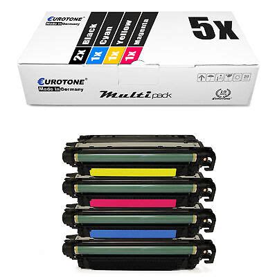 5x ECO Eurotone Toner für HP Color M 653 M 652 mit je ca 22 000 27 000