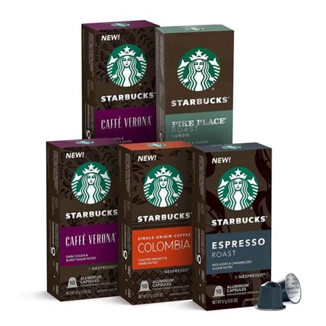 STARBUCKS BY NESPRESSO Intense Variety Pack 50 Count Single Serve BB