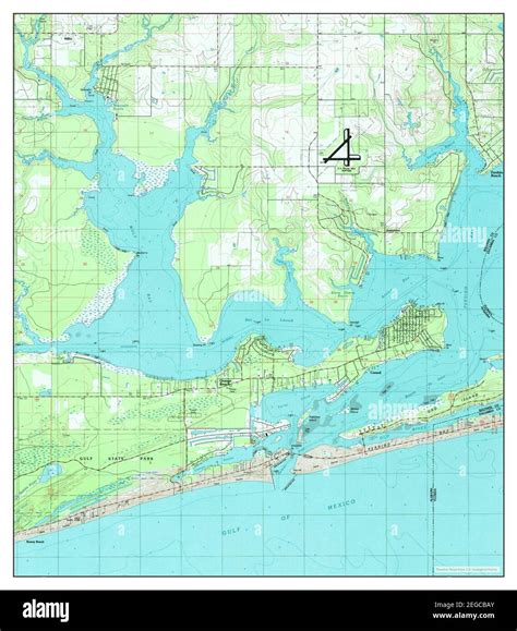 Orange Beach Alabama Map 1994 124000 United States Of America By Timeless Maps Data Us