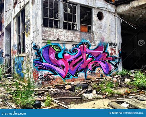 Graffiti editorial image. Image of rundown, graffiti - 48831750