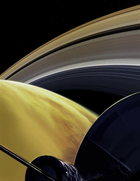 Grand Finale One Of Cassini S Last Dives Illustration Nasa Jet Propulsion Laboratory Jpl