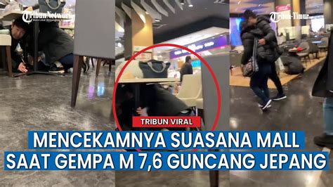 Detik Detik Warga Di Mall Teriak Histeris Saat Gempa M Guncang