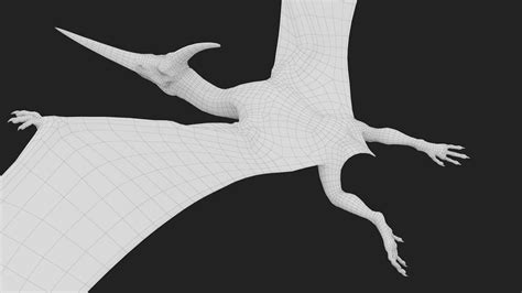 Pteranodon Rigged 3d Model 249 3ds Fbx Obj Max Free3d