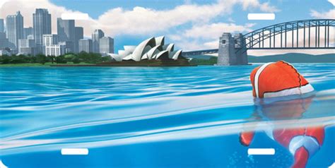 Disney Finding Nemo Sydney Harbor Australia Vanity License Plate Auto ...