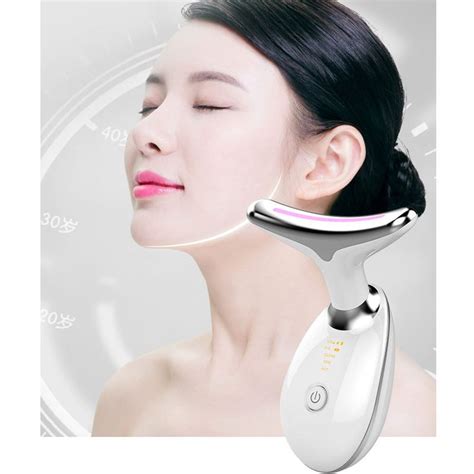 Face Neck Lifting Massager Led Photon Ther V Shape Multifunction Neck Massager Ems Beauty Neck