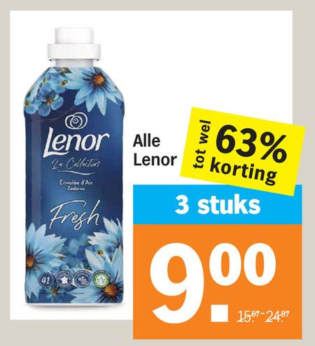 Lenor Wasmiddel Wasverzachter Folder Aanbieding Bij Albert Heijn Details