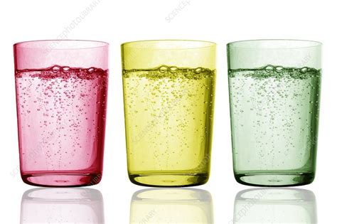 Glasses Of Water Stock Image C010 4314 Science Photo Library