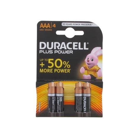 Pile Duracell Plus Aaa Lr X Cdiscount Bricolage