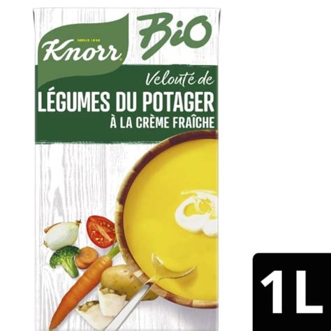 Soupe velouté de légumes à la crème fraiche KNORR la brique de 1L à