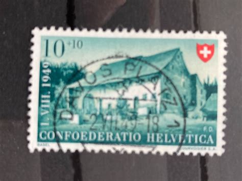 Schweiz 1949 Pro Patria 10 Vollstempel DAVOS PLATZ 2 VII 49 Kaufen