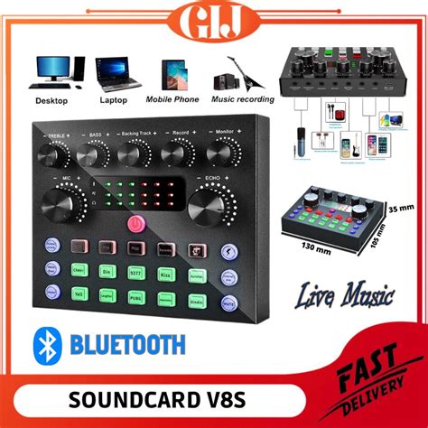 Jual Sound Card V8S V8s V8 Live Mixer Audio USB External Soundcard