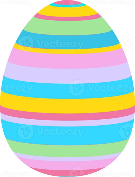 Happy Easter Day Colorful Egg Isolated 15099416 Png