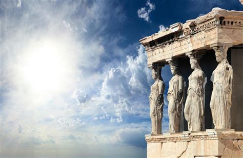 Parten N El Templo De Atenea En Atenas Grecia