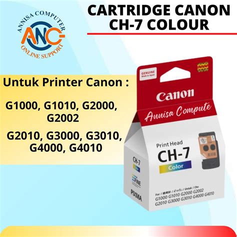 Head Cartridge Canon Ch Printer G G G Tinta Ch Colour