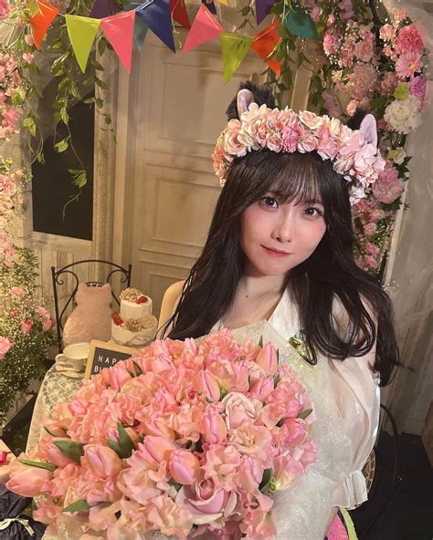 谷真理佳さんのインスタグラム写真 谷真理佳instagram 「💐 1 23 生誕祭でした。 可愛いに囲まれて幸せでした👸 ずっとずっと