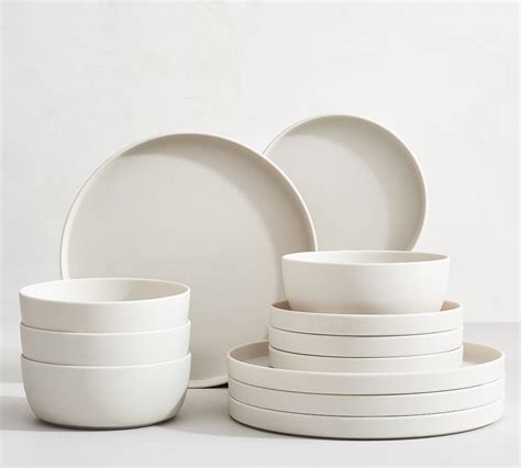 Mason Modern Melamine 12-Piece Dinnerware Set | Pottery Barn