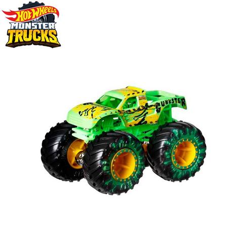 Машинка Mattel Hot Wheels Monster Trucks Монстр трак 2024 FYJ44 Gunkster Подарочная коробка
