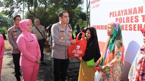 Peringati Hut Bhayangkara Ke Polres Tasikmalaya Kota Gelar Bakti