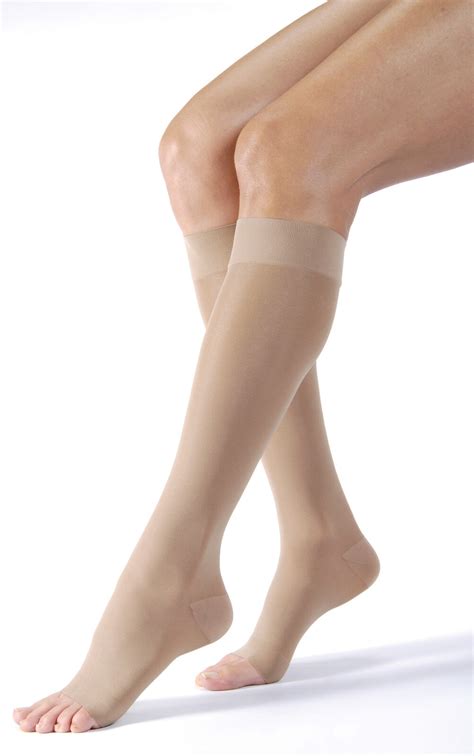 Jobst Ultrasheer Open Toe Knee High Firm Compression Stockings