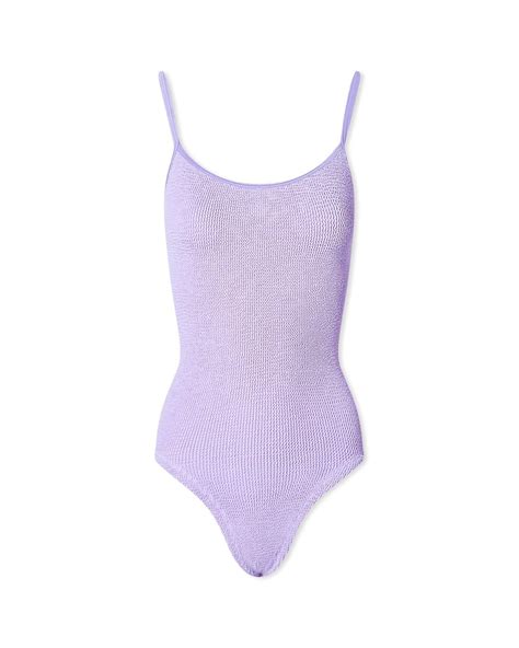 Hunza G Pamela Swimsuit In Purple Lyst