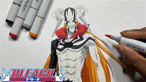 How To Draw Ichigo Vasto Lorde Step By Step Tutorial Bleach YouTube